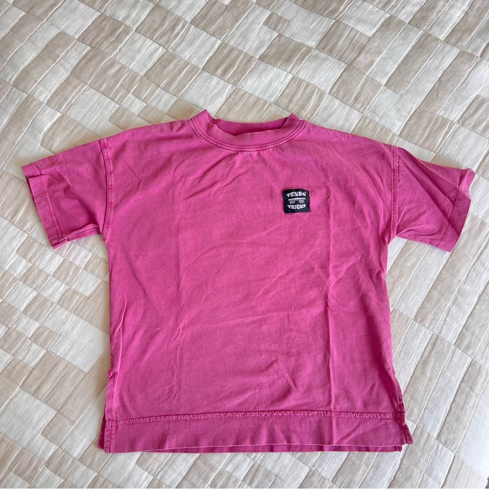 Zara Pink Short Sleeve Tee Relaxed Fit